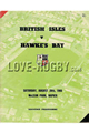 Hawkes Bay v British Isles 1966 rugby  Programmes